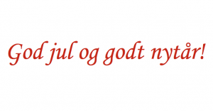 God jul og godt nytår